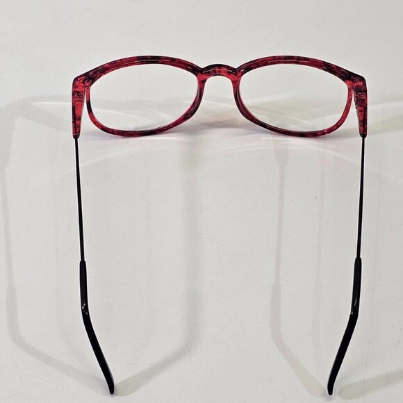 VINTAGE Unbranded Red Tortoise Shell Oversized Plastic Frames Glasses +175 EUC - Picture 4 of 7